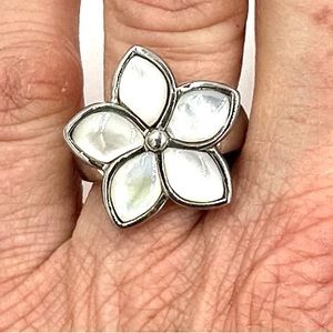 SD Flower Power Ring Sz 9 1/2 Steel by Design